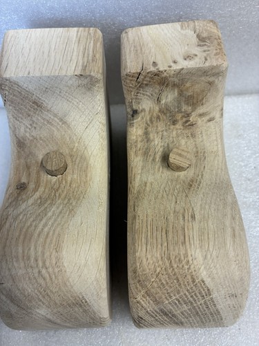 Pair solid handmade oak - of,