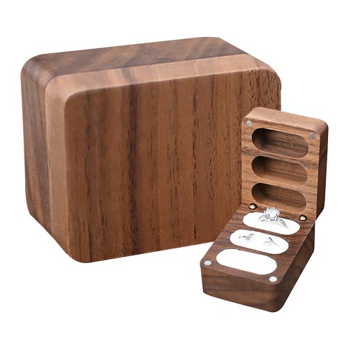 Wooden engagement ring - ring, storage