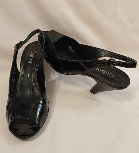 Gabor ladies black patent - ladies,
