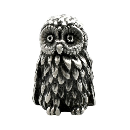 English made pewter owl - english,