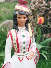 Stunning Large Greek Metaxa Brandy Queen Amalia Bottle 18" Cunardo Coronetti