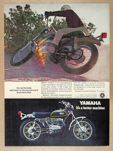 1970 yamaha 360 enduro - 1970, rt-1
