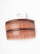 Tort Hair Combs Pack 2 Brown Plastic Side Combs Slide Grips  Large 12cm
