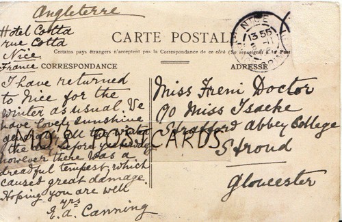 Genealogy postcard doctor - postcard,