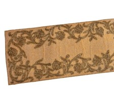 Beige And Gold Beaded Table