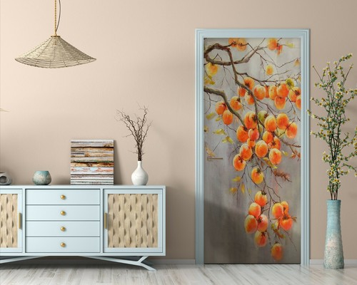 Persimmon tree zhu4266 - tree, door