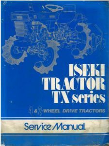 Iseki tractor tx1000 tx1000f - tractor,