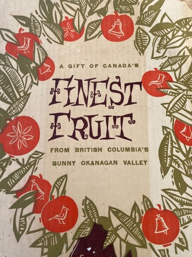 Vintage fruit box canada - bc,