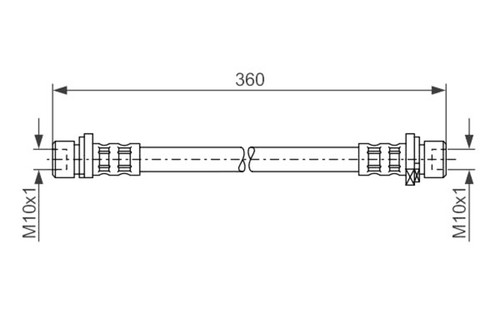Bosch brake hose - fits, honda