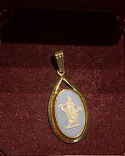 Wedgwood Gold Tone Blue
