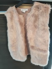 Girls faux fur gillet age 6/7