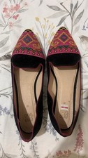 Pakistani Designer Shoes From ECS Aztec Style Print Size 7