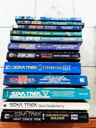 Star trek paperback novels - star,