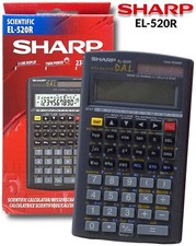 SHARP SCIENTIFIC CALCULATOR ELECTRONIC OFFICE TWIN POWER SCHOOL EXAM GCSE EL520R