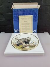 Wedgwood The Badger Plate Boxed Coa