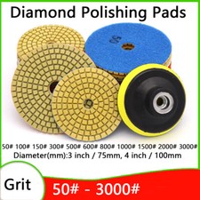 Diamond polishing pads 4 - pads, 3"