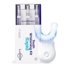 Luxsmile Rapid Teeth Whitening Kit Blue 6 LED Light 60 Treatments NON Sensitive