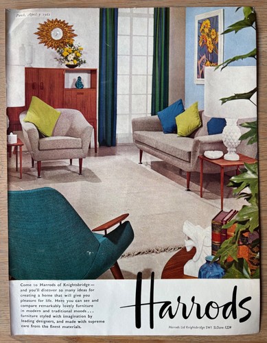 Harrods advert 1961 - harrods,