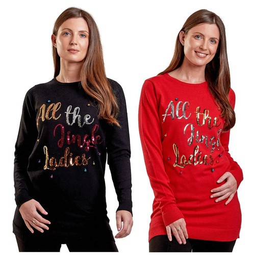 Womens christmas jumper tunic - jumper,