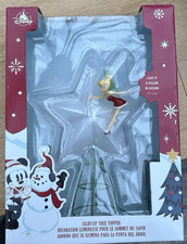 Disney Store Tinker Bell Light up Christmas Tree Topper Star New