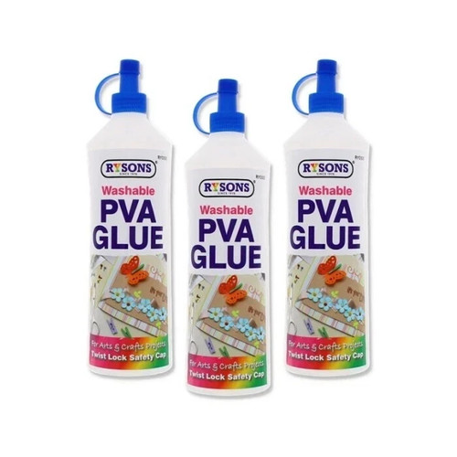 3xclear pva glue washable - glue,