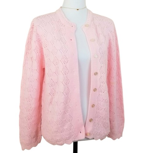 60s vtg ballet pink button - vtg,