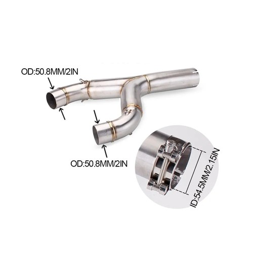 Exhaust 51mm header link pipe - 51mm,