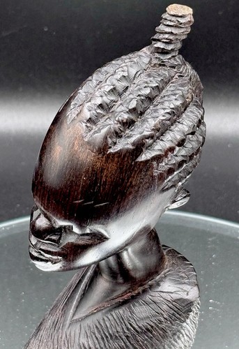 Hand carved tribal wooden - carved,