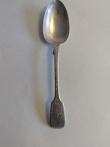 Antique solid silver fiddle - solid,