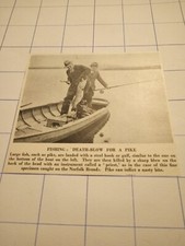 c 1952 fishing deaf blow for a pike fishermen on boat