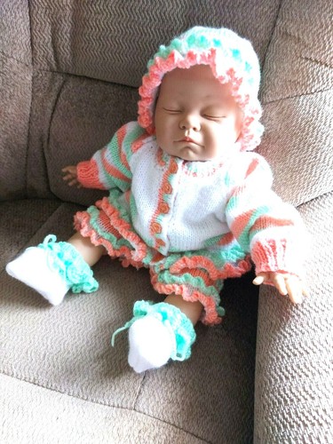 Handknit baby girls - baby,