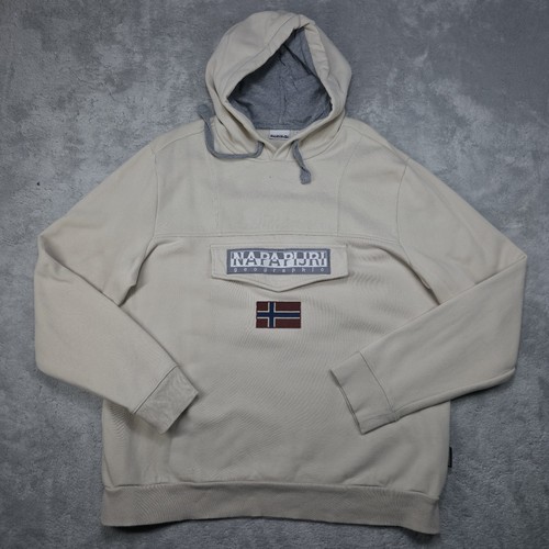 Napapijri hoodie xxl cream - napapijri,