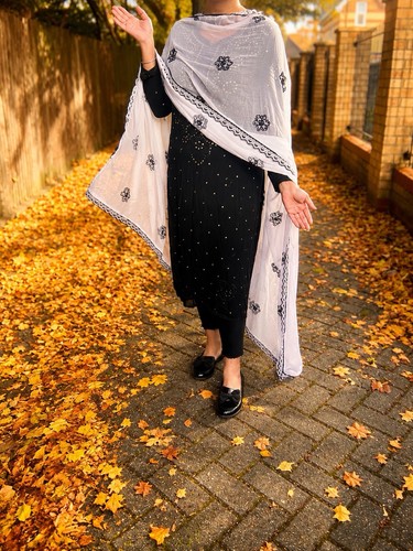 Beautiful white embroidered - beautiful,