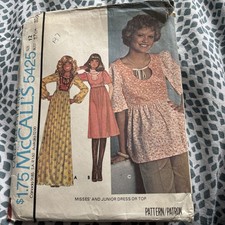 McCalls Sewing Pattern Misses