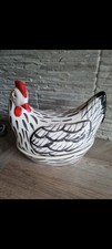 Vintage Ceramic Hand Painted Rooster On Nest