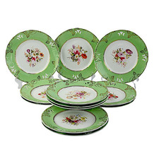 Antique Coalport, 12 X Dessert Plates, 9.25 Inches