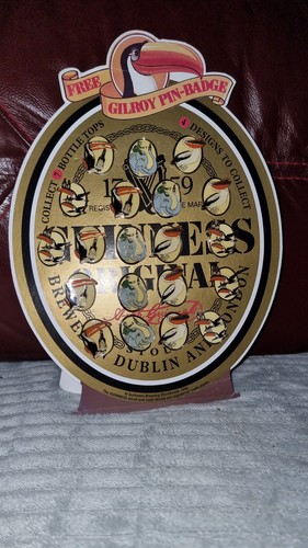 Guinness display card 20 - display, card.