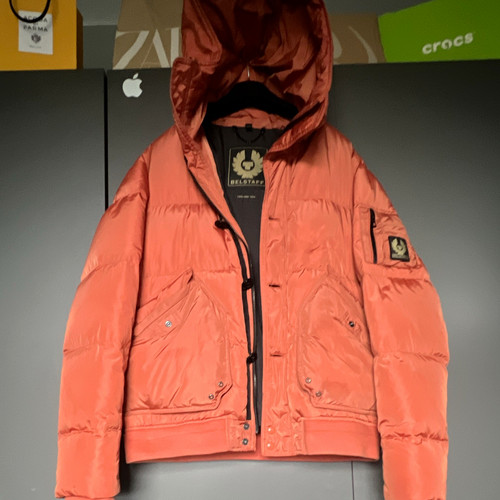 Belstaff men orange hooded - belstaff, men's