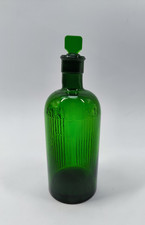 vintage green glass apothecary