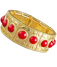 Roman gold bracelet with red - roman,