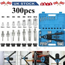 300PCS Rivet Nut Kit Riveter