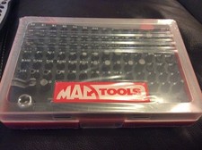 Mac Tools. 100 Bits Set. 1/4 Drive  Sealed  SOME BITS ARE LOOSE Hex Screwdriver