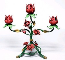 Vintage Cast Iron 3 Arm Candle