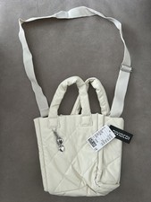 Women's H&M DIVIDEND WHITE SHOULDER BAG HANDBAG NEW