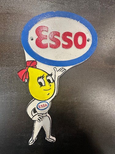 Esso oil sign - cast, iron