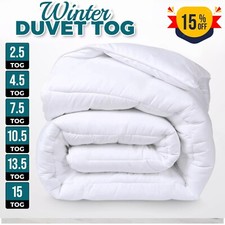 Duvet TOG 2.5 4.5 7.5 10.5 13.5 15 Quilt Soft Single Double King Super King Size