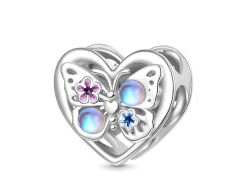 Sparkling moonstone butterfly - sparkling,