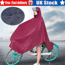 Bike Cycling Raincoat Rain Cape Poncho Hooodie Waterproof Windproof Rain Cover