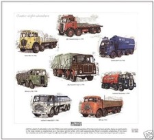 BRITISH LORRIES FINE ART PRINT