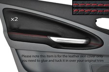 RED STITCH 2X REAR DOOR CARD